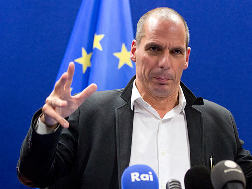 Greek Finance Minister Yanis Varoufakis. AP File Photo.