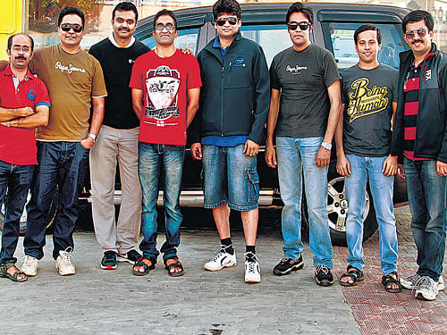 flexible group (From left) Abhijith, Santosh, Vadiraj, Niranjan, Subbarao, Ravishankar, Suhas and Krishnaraj.