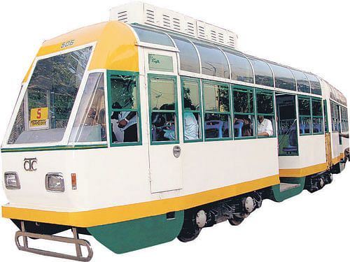 trams Symbol of Kolkata's hertitage. Photo by author