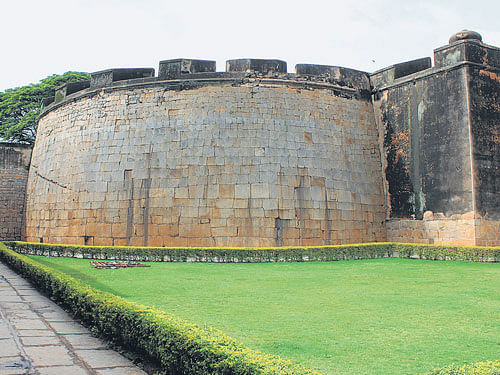 A viewof  Bengaluru fort
