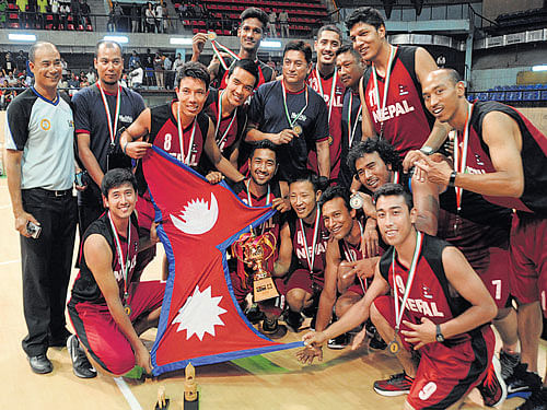 Nepal basketball teamovercame all odds and finished an impressive third in the South Asianmeet held in Bengaluru. DH PHOTO