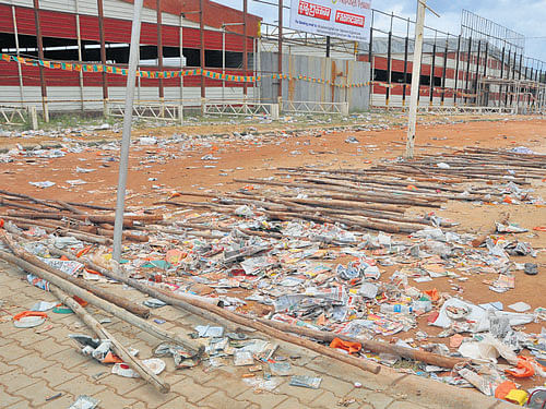 The BBMP has issued guidelines to ensure organisers keep public places clean after holding events there. DH PHOTO