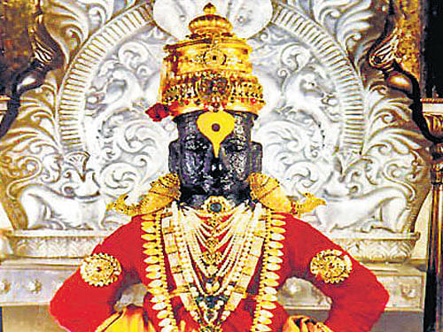 The idol of Lord Panduranga Vittal near Machilipatnam in Andhra Pradesh.