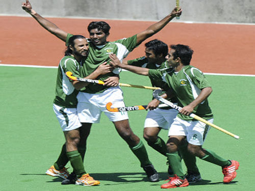 Pakistan  hockey team. AP File Photo.