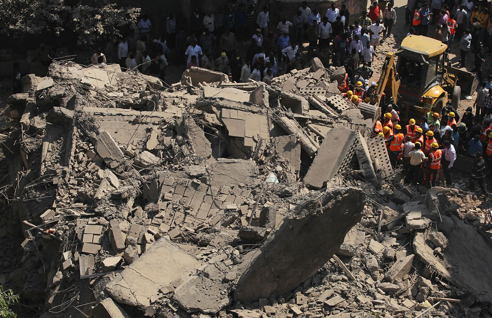 Building collapse, AP photo for representation only