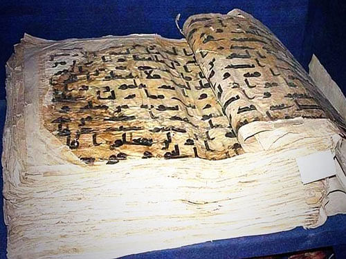 Oldest Quran. Image Courtesy Twitter.