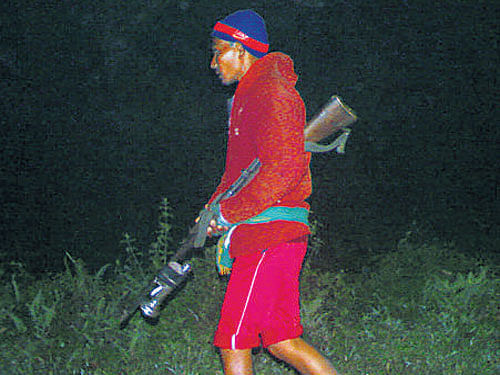 One of the poachers captured by the camera was used as evidence in court.