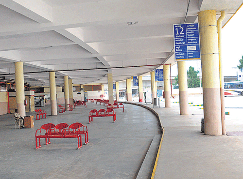 Peenya KSRTC bus terminal. DH PHOTO