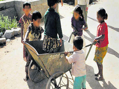 Rehabilitating children on the streets is a tough task. DH photo