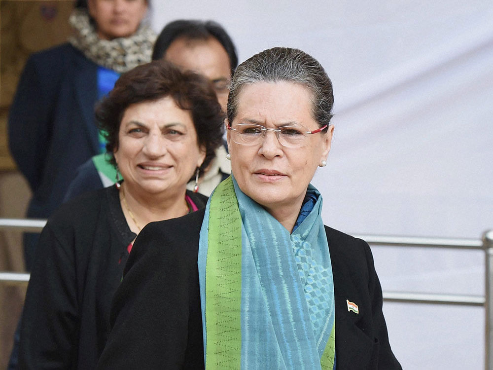 Congress chief Sonia Gandhi. PTI file photo