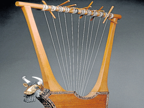 Stringed beauty Lyre, a common musical instrument in ancient Greece.