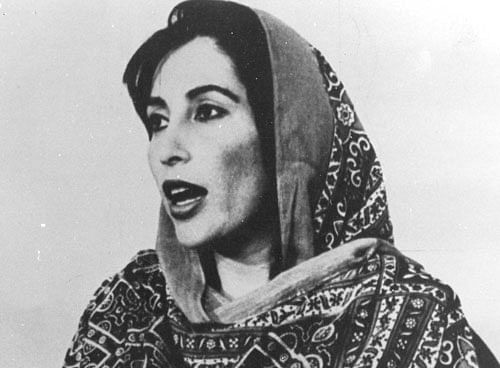 Late prime minister Benazir Bhutto. DH file photo