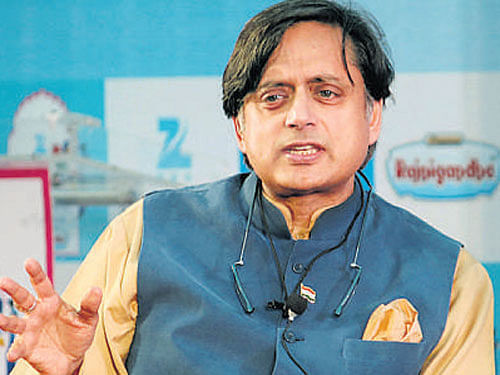 Former union minister Shashi Tharoor. PTI File Photo