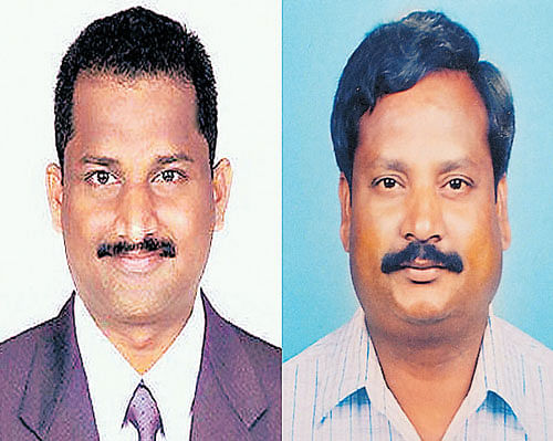 Two teachers - T. Gopikrishna and Balram Kishan