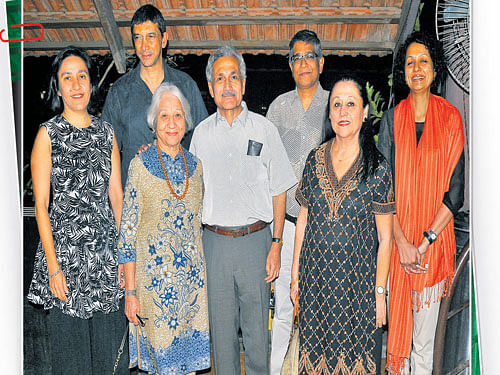 (Back row, from left) Nirad, Sanjoy and Deepa. (Front row, from left) Kumkum, Meera, Drubo and Rehana. DH PHOTO BY JANARDHAN BK