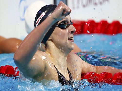 The 18-year-old Ledecky's three victories have accounted for all of the US gold through four days of competition in the pool. Reuters