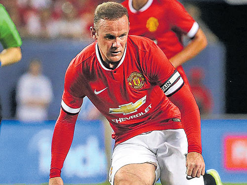 Target man: Manchester United will pin their hopes on Wayne Rooney for goals upfront. AFP