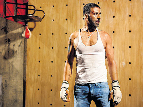 Fists of fury Actor Akshay Kumar in a still from 'Brothers'.