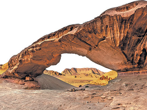 rock formations at Wadi Rum