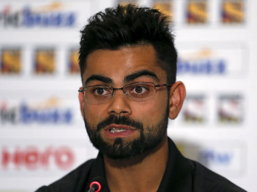 Kohli speaks during a news conference ahead of their test cricket series with Sri Lanka, in Colombo. Reuters photo