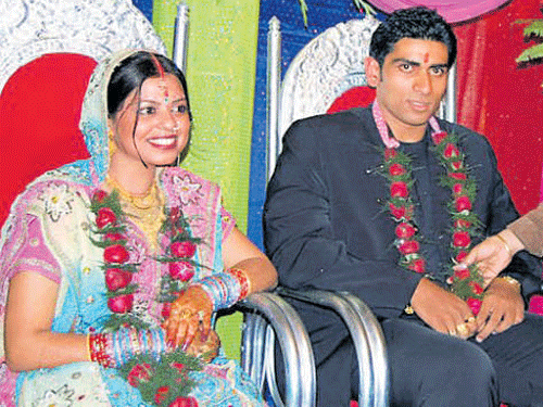 Payal Surekha with her husband Anant Narayan Mishra
