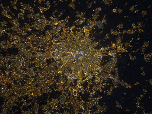Light pollution. Picture courtesy NASA