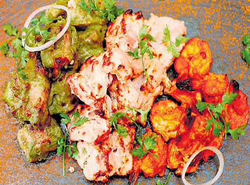 MOUTH-WATERING An assorted tandoor platter.