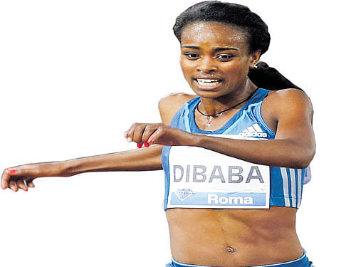 Genzebe Dibaba. Reuters Photo.