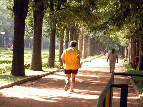 Men who get regular, moderate exercise, such as walking or cycling for 20 minutes daily, may have a lower risk of heart failure compared to those with the lowest and highest levels of activity. KPN file photo