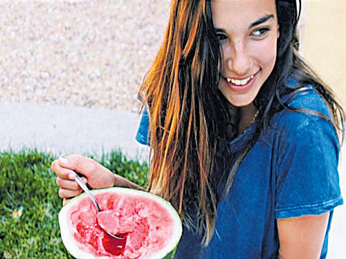 perfect moment: Leila Khan waited for the right occasion to post this image on Instagram. She finally found it in National Watermelon Day on August 3, six weeks after the photo was taken. Social media has created the need for billions of people to have something to say. nyt