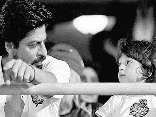 Shah Rukh Khan with his youngest son AbRam