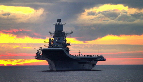 Aircraft carrier INS Vikramaditya. PTI file photo