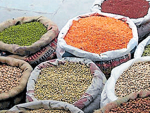 According to the wholesale traders of APMC Yard, Yeshwantpur, the prices of tur dal, moong dal, urad dal will increase by a minimum of Rs 15 to Rs 20 per kg in the next few days. File photo