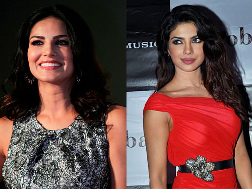 Sunny Leone and Priyanka Chopra. PTI Photos