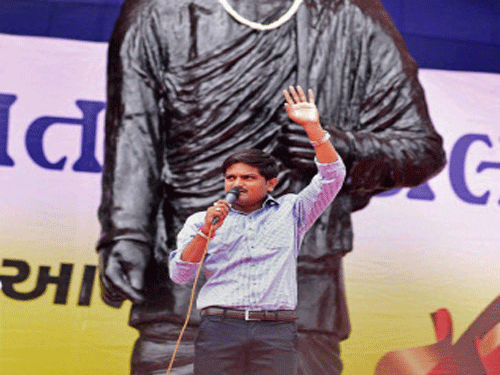 Hardik Patel. PTI photo