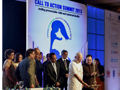 'To improve our health outcomes, 184 poorest districts have been identified. Special efforts are being made to put in more resources to launch focused programmes in these areas,' Prime Minister Narendra Modi said here inaugurating the Call to Action summit, 2015 attended by 24 nations that account for 70 per cent of the world's preventable maternal and child deaths. PTI
