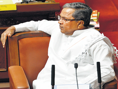 Chief Minister Siddaramaiah. Dh file photo