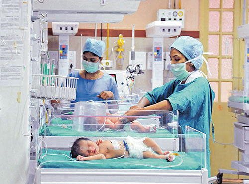 Screening of newborn babies will be offered free of cost at government hospitals for early diagnosis of genetic disorders. DH FILE PHOTO