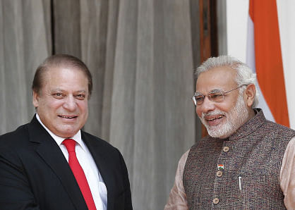 Prime Minister  Nawaz Sharif and  Narendra Modi. Reuters file photo