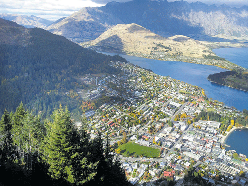 SERENE A view of Queenstown from 'Bob's Peak'.