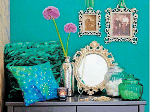 pious appeal Include motifs of cows, flutes and peacock feathers in your home decor. photo courtesy: ivy concepts
