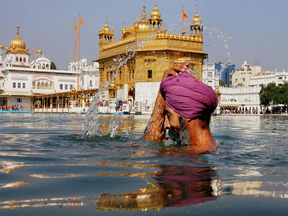 A Sikh devotee. PTI file photo