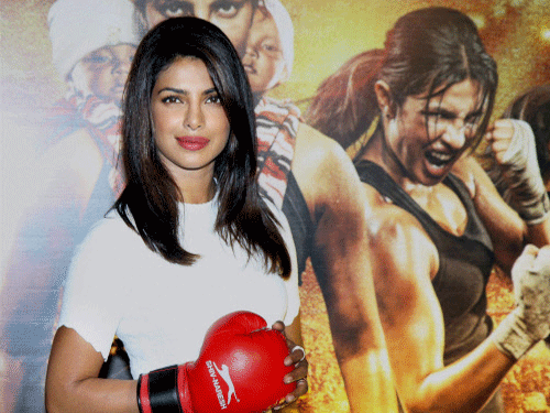 Priyanka, who essayed the role of the world boxing champion M.C. Mary Kom in the film, took to Twitter to