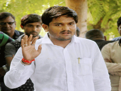 Hardik Patel said they will commence the march from Dandi village of Navsari district to Ahmedabad at 6 AM tomorrow. PTI File Photo.