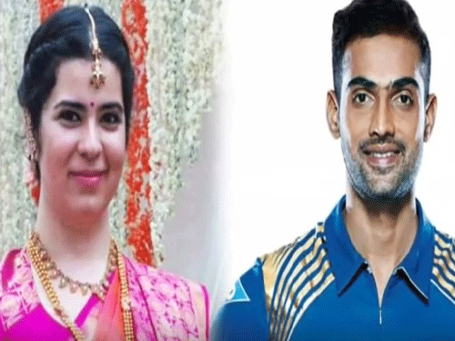 Veteran southern actress Radikaa's daughter Rayane Radikaa will get engaged to Indian cricketer Abhimanyu Mithun on September 23 in a traditional ceremony here. Screen grab.