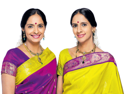 competitive Vocalists Ranjani & Gayatri.