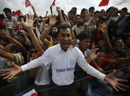As the Madhesi and Tharu communities continued to protest against the constitution and at least three protesters were killed in police firing at Biratnagar, bordering Bihar, on Monday, New Delhi sent out a strong message to Kathmandu. Reuters photo