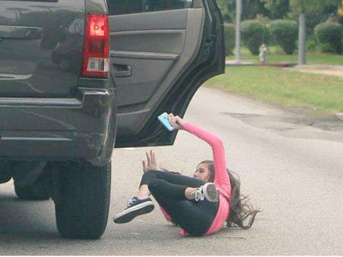 Caption: Four of the selfie deaths this year were caused by falling. Image for representation. Courtesy: Twitter @jayroolz