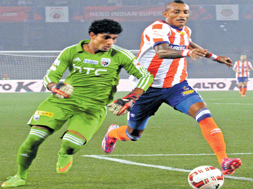 Vital cog: Fikru Teferra (right) is expected to play a key role in Chennai's fortunes in ISL II.