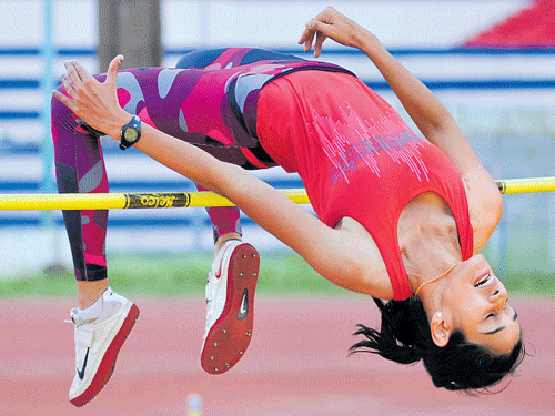 determined Karnataka's KC&#8200;Chandana is getting herself in shape after a career threatening injury sidelined her for two years. DH photo/ Kishor kumar bolar